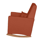 Poltrona De Amamentação Com Balanço E Puff Lizzi Bouclê Terra