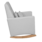 Poltrona De Amamentação Com Balanço E Puff Lizzi Linho F06 -