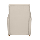 Poltrona De Amamentação Com Balanço E Puff Lizzi Veludo Bege