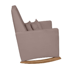 Poltrona De Amamentação Com Balanço E Puff Lizzi Veludo F06 -