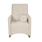 Poltrona De Amamentação Com Balanço E Puff Lizzi Veludo F06 -