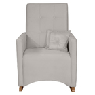 Poltrona De Amamentação Com Balanço E Puff Lizzi Veludo F06 -