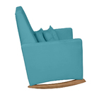 Poltrona De Amamentação Com Balanço E Puff Lizzi Veludo F06 -