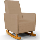 Poltrona De Amamentação Com Balanço E Puff Ravena W01 Linho B