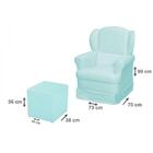 Poltrona De Amamentação Com Balanço E Puff Sabrina