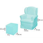 Poltrona De Amamentação Com Balanço E Puff Sabrina