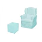 Poltrona De Amamentação Com Balanço E Puff Sabrina