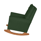 Poltrona De Amamentação Com Balanço E Puff Thaila Bouclê M13