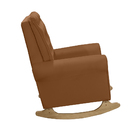 Poltrona De Amamentação Com Balanço E Puff Thaila Veludo M13