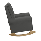 Poltrona De Amamentação Com Balanço E Puff Thaila Veludo M13