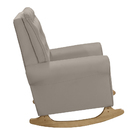 Poltrona De Amamentação Com Balanço E Puff Thaila Veludo Marr