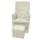 Poltrona De Amamentação Com Balanço E Puff Valentina Suede Be