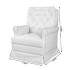 Poltrona De Amamentação Com Balanço Esmeralda Canaã Branco