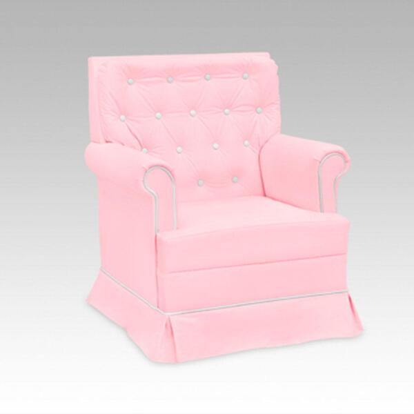 Poltrona De Amamentação Com Balanço Giulia Rosa E Branco