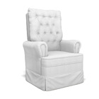 Poltrona De Amamentação Com Balanço Laura Linho Cinza Grosso