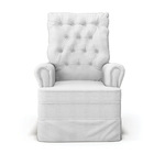 Poltrona De Amamentação Com Balanço Laura Linho Cinza Grosso