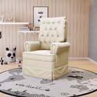 Poltrona De Amamentação Com Balanço Laura Veludo Base De Made