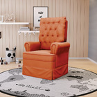 Poltrona De Amamentação Com Balanço Laura Veludo Base De Made