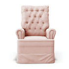 Poltrona De Amamentação Com Balanço Laura Veludo Base De Made