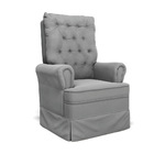 Poltrona De Amamentação Com Balanço Laura Veludo Base De Made