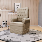 Poltrona De Amamentação Com Balanço Laura Veludo Base De Made