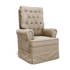 Poltrona De Amamentação Com Balanço Laura Veludo Base De Made