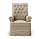 Poltrona De Amamentação Com Balanço Laura Veludo Base De Made