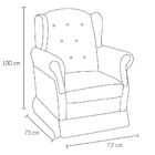 Poltrona De Amamentação Com Balanço Letícia Corino Azul - D'r