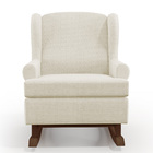 Poltrona De Amamentação Com Balanço Malu Base De Madeira P02