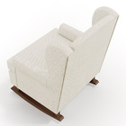 Poltrona De Amamentação Com Balanço Malu Base De Madeira P02