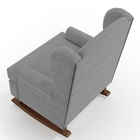 Poltrona De Amamentação Com Balanço Malu Base De Madeira P02