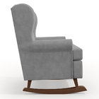 Poltrona De Amamentação Com Balanço Malu Base De Madeira P02