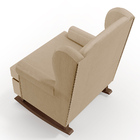 Poltrona De Amamentação Com Balanço Malu Base De Madeira P02