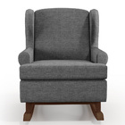 Poltrona De Amamentação Com Balanço Malu Base De Madeira P02