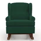 Poltrona De Amamentação Com Balanço Malu Base De Madeira P02