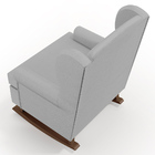 Poltrona De Amamentação Com Balanço Malu Base De Madeira P02