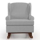 Poltrona De Amamentação Com Balanço Malu Base De Madeira P02