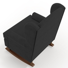 Poltrona De Amamentação Com Balanço Malu Base De Madeira P02