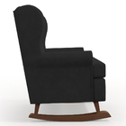 Poltrona De Amamentação Com Balanço Malu Base De Madeira P02