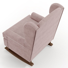 Poltrona De Amamentação Com Balanço Malu Base De Madeira P02