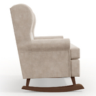 Poltrona De Amamentação Com Balanço Malu Base De Madeira P02