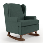 Poltrona De Amamentação Com Balanço Malu Base De Madeira P02