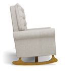 Poltrona De Amamentação Com Balanço Manu Linho Prata Tc180 Ba