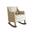 Poltrona De Amamentação Com Balanço Mirelle Tecido Linho Arei