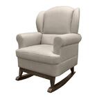 Poltrona De Amamentação Com Balanço Sabrina Pé Canoa E Puff -