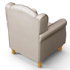 Poltrona De Amamentação Com Pés De Madeira Lucy P04 Sintético