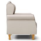 Poltrona De Amamentação Com Pés De Madeira Lucy P04 Sintético