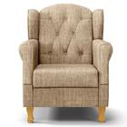 Poltrona De Amamentação Com Pés De Madeira Lucy Z39 Linho Beg