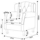 Poltrona De Amamentação Com Pés De Madeira Lucy Z39 Linho Beg