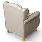 Poltrona De Amamentação Com Pés De Madeira Lucy Z39 Sintético